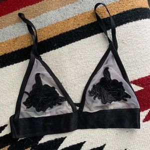 UO • Kimchi Blue • mesh floral bralette